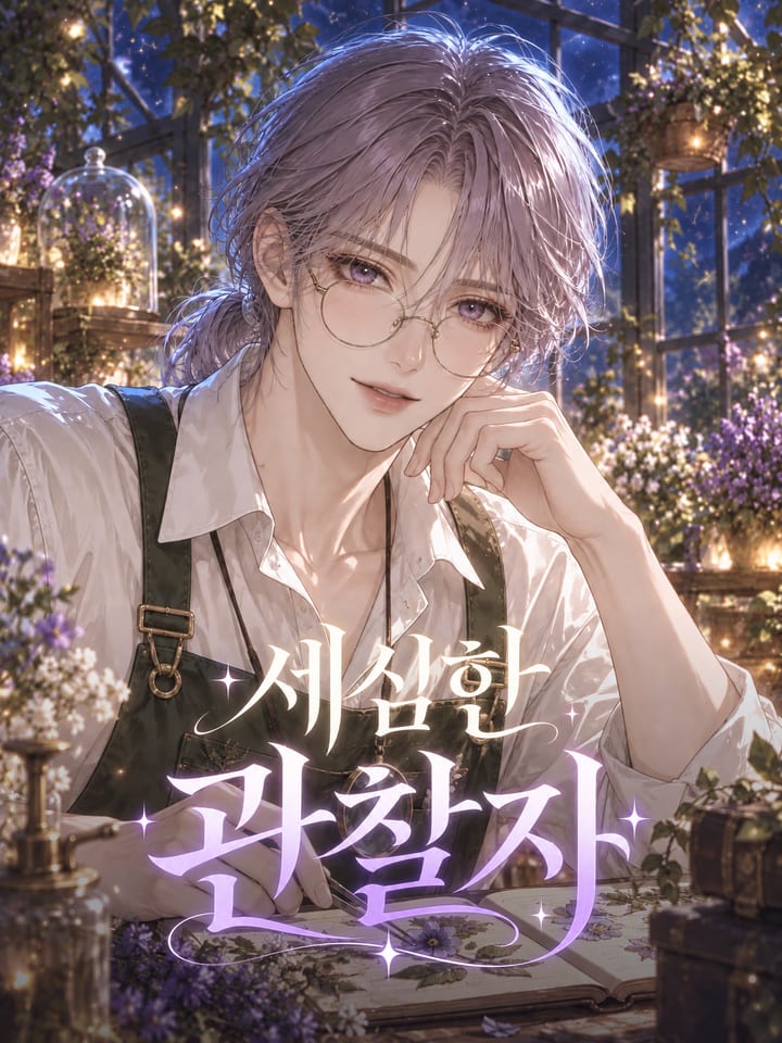세심한 관찰자 캐릭터 그림