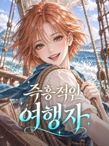 즉흥적인 여행자 캐릭터 그림