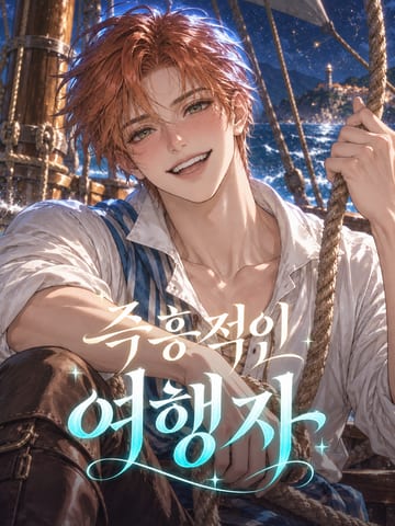 즉흥적인 여행자 캐릭터 그림